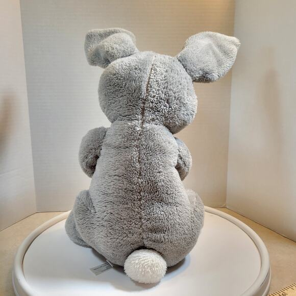 Gray Bunny Rabbit Plush Stuffed Animal 18" Holding Carrot Animal Adventure - Picture 5 of 16